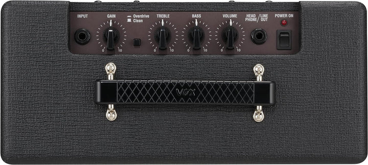 Gitarrenverstärker Vox Pathfinder 10 W & RockJam Universeller tragbarer A-formiger Gitarrenständer f
