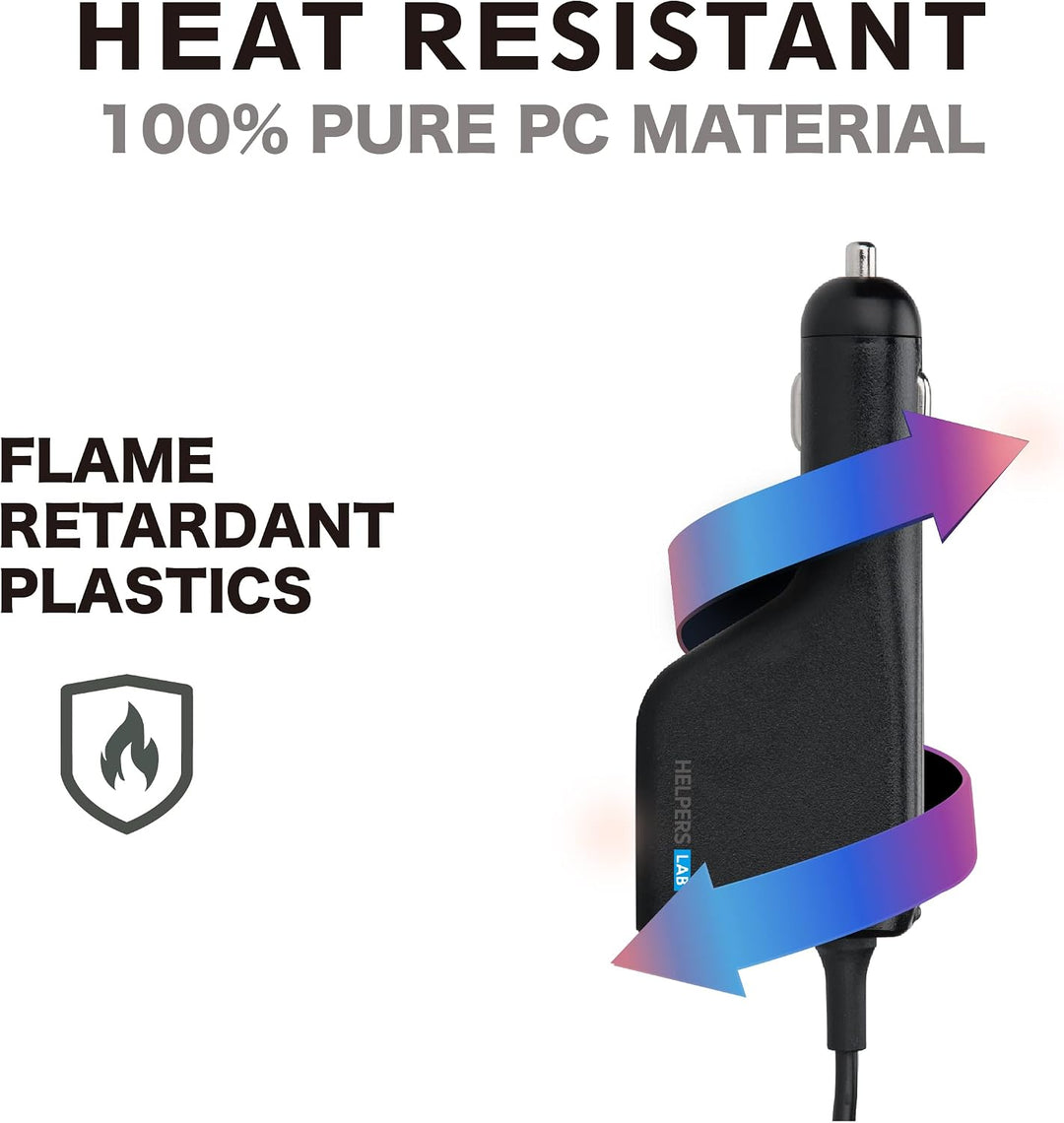 108W mit USB QC3.0 Mini Universal Netzteil DC KFZ Ladegerät Stromversorgung 12V - 24V mit 16 Stecker