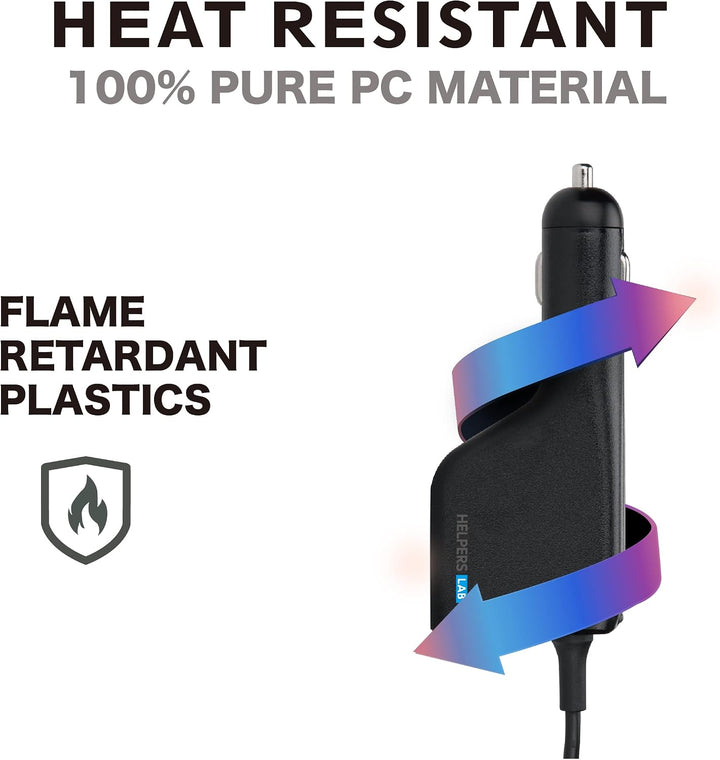 108W mit USB QC3.0 Mini Universal Netzteil DC KFZ Ladegerät Stromversorgung 12V - 24V mit 16 Stecker