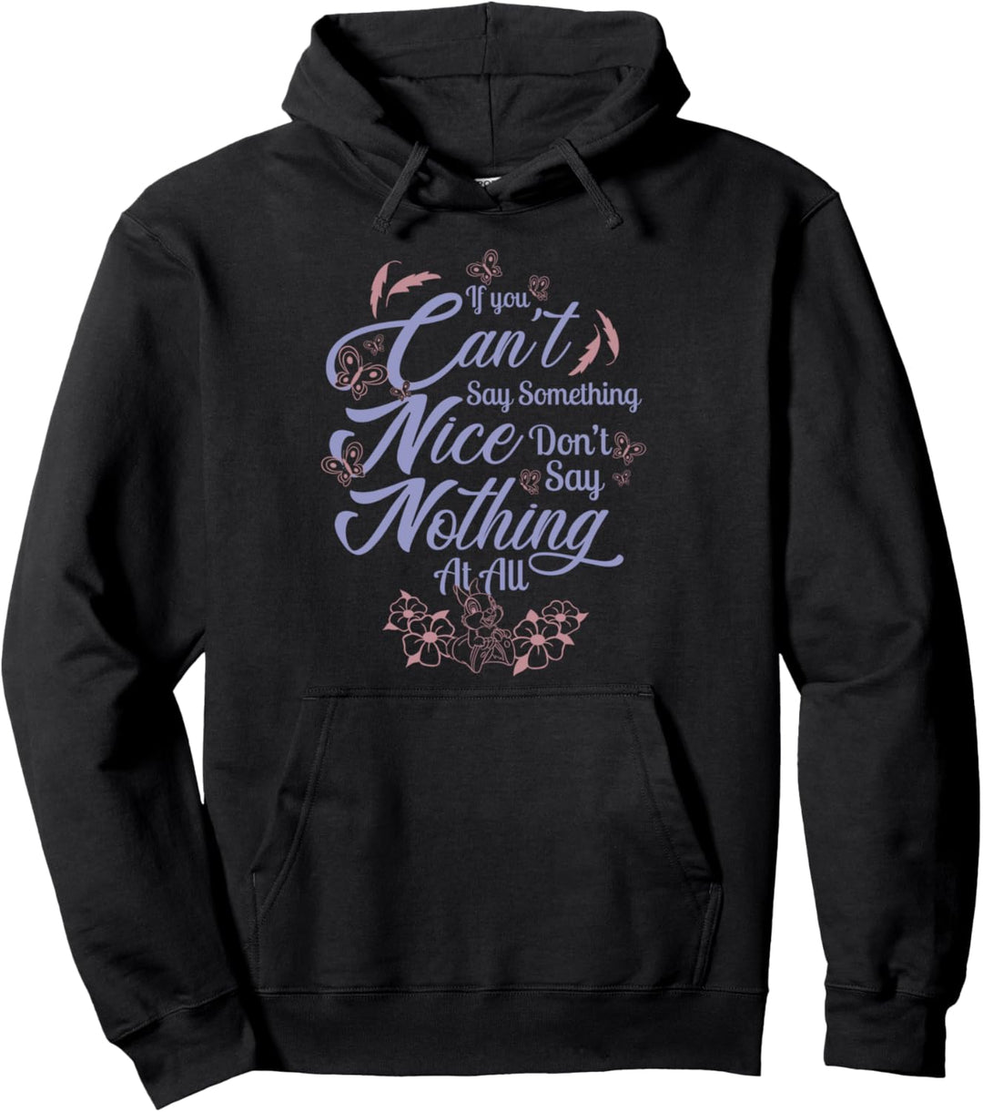 Disney Bambi If You Can't Say Something Nice Quote Pullover Hoodie