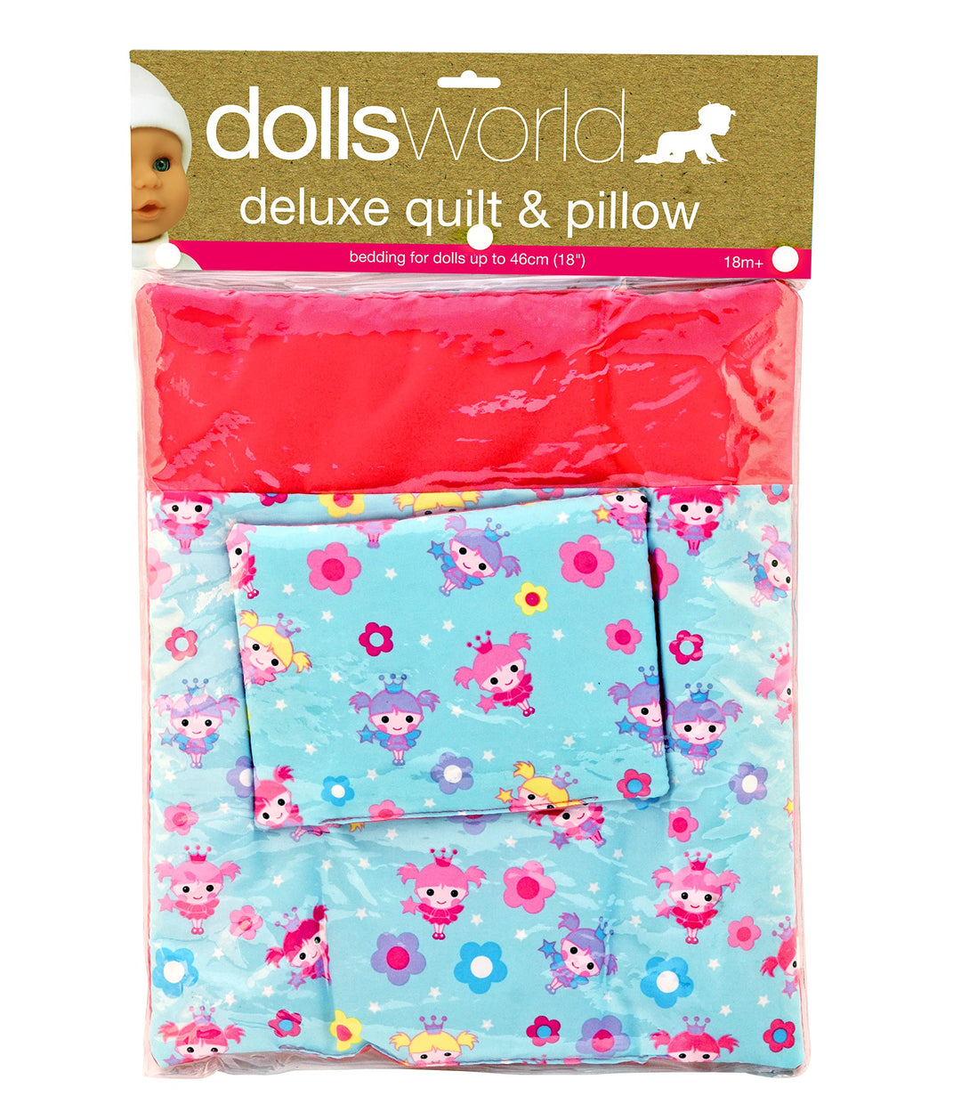 Dolls World 8216 Deluxe Steppdecke und Kissen