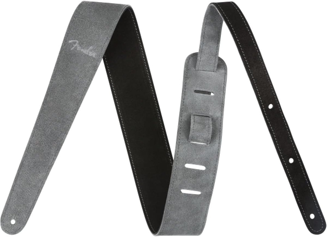 Fender© 2" Suede Strap, Black/Gray, Rev. Schwarzgrau, Schwarzgrau