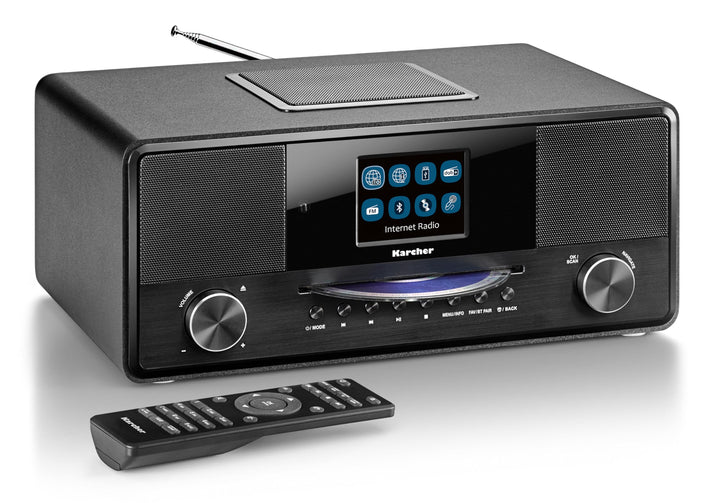 Karcher DAB 9000CDi Internetradio mit CD-Player (DAB+ / UKW-RDS, WLAN & Bluetooth, USB-Anschluss, AU