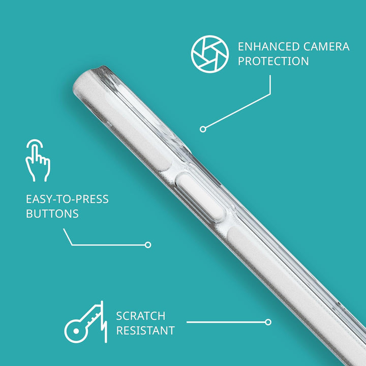 Tech21 Evo Crystal Kick Hülle für iPhone 15 Plus - Kompatibel mit MagSafe - Impact Protection Case -