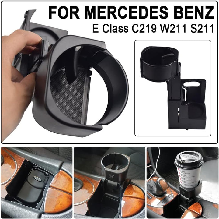 Auto-Getränkehalter für die Mittelkonsole, Getränkehalter für Mercedes Benz E-Klasse W211 S211 CLS C