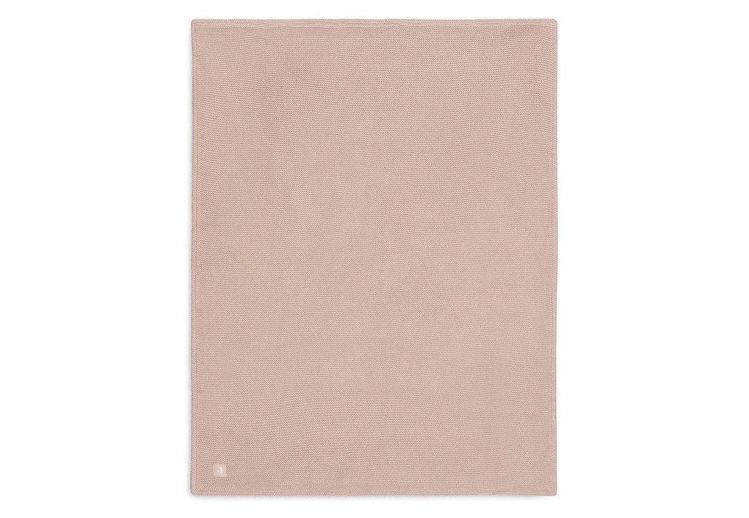 Jollein 517-511-67068 Babydecke Strickdecke mit Fleece Basic Knit rosa (75x100 cm)