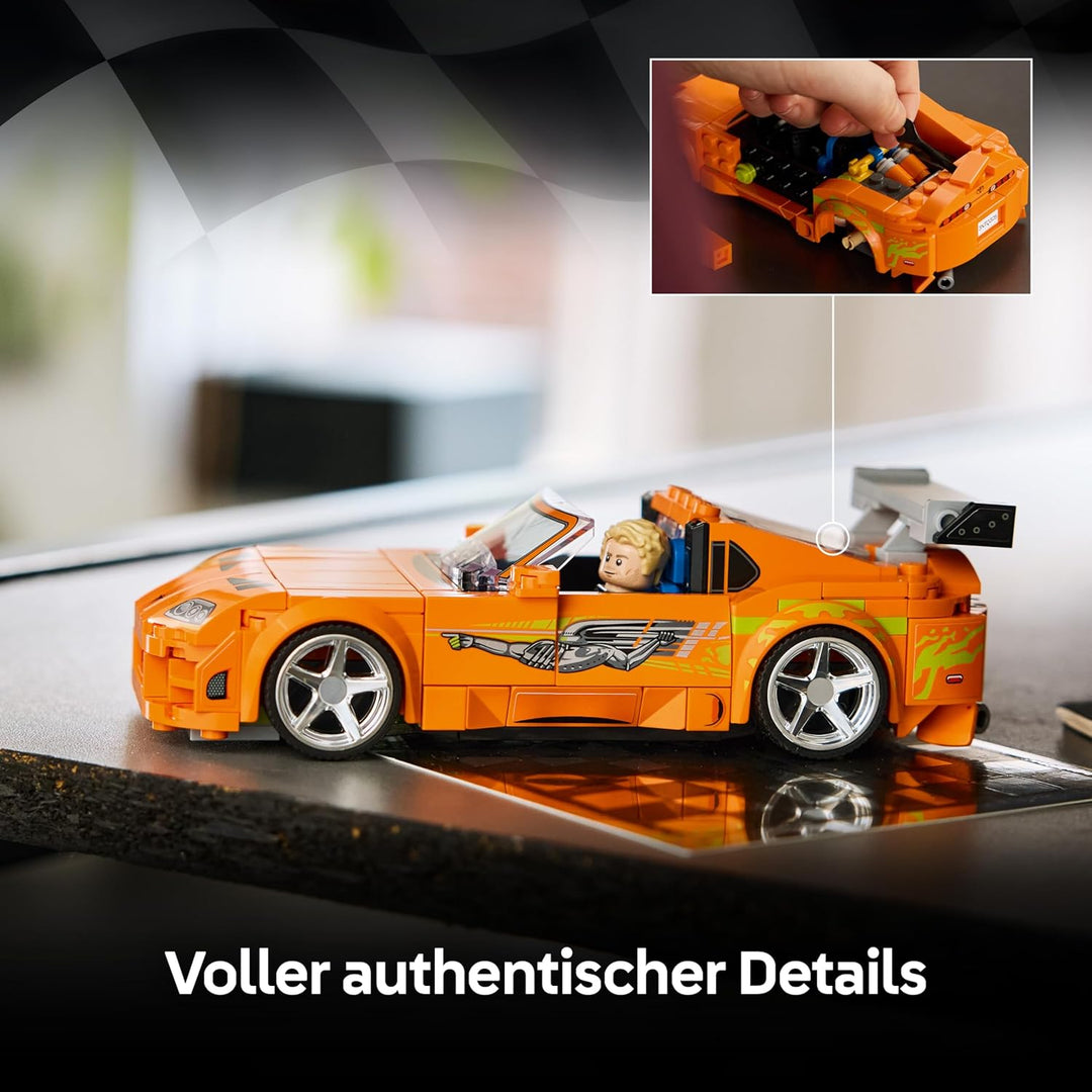 LEGO Speed Champions The Fast and The Furious Toyota Supra MK4 - Auto Spielzeug - Modellbau mit Brya