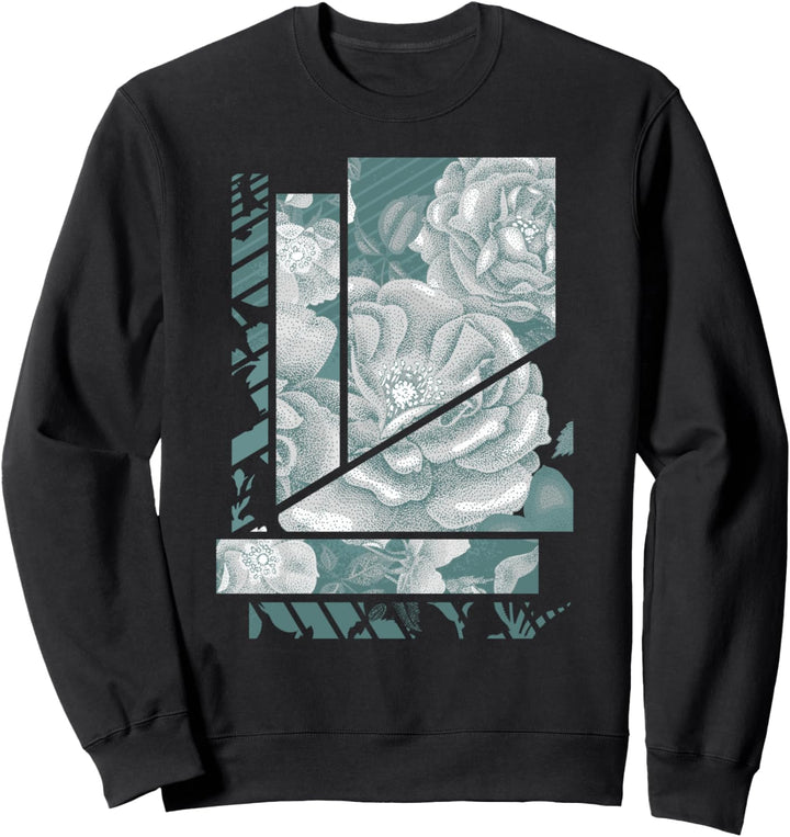Floral Geometric Pattern Pop Sweatshirt
