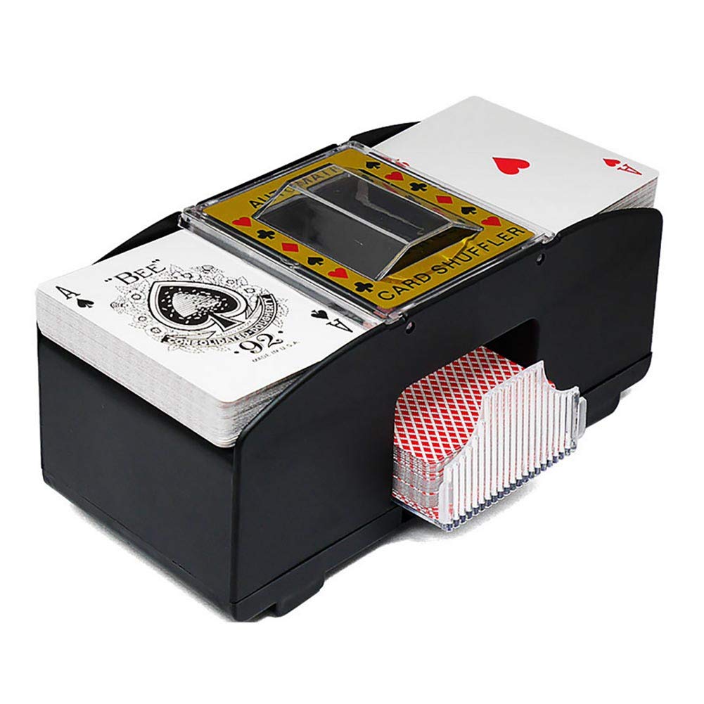 Clenp Automatischer Karten-Shuffler, Brettspiel-Spielkarten Elektrischer Automatischer Poker-Shuffle