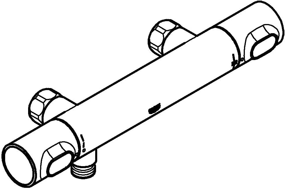 GROHE Precision Flow - Thermostat- Brausearmatur (wassersparend, langlebige Oberfläche, Wandmontage)
