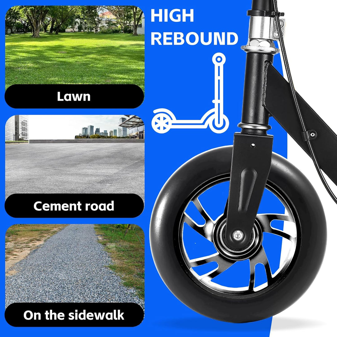 Scooter Rollen,2 Stück 120MM Scooter Inliner Räder mit ABEC-9 Kugellager,Scooter Ersatzräder für Rob