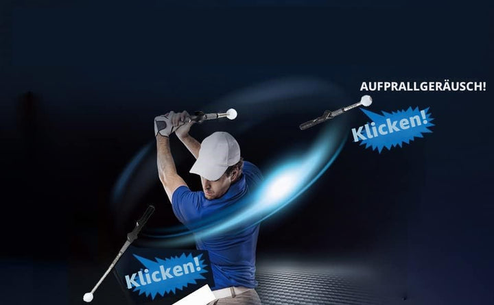 HH-Golf Rhythm Click Sound Teleskop Warm Up Golf Swing Trainer, Korrekturieren Gesturer Trainingshil