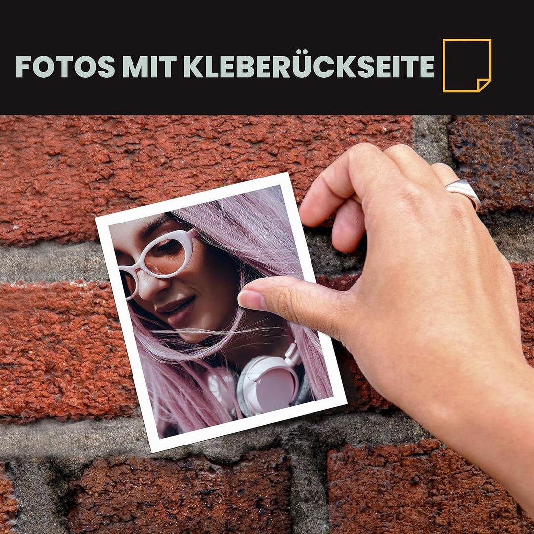 KODAK Smile Classic Sofortbilddigitalkamera + Bluetooth (Blau), 16MP, 35 Drucke/Aufladung – Starter-