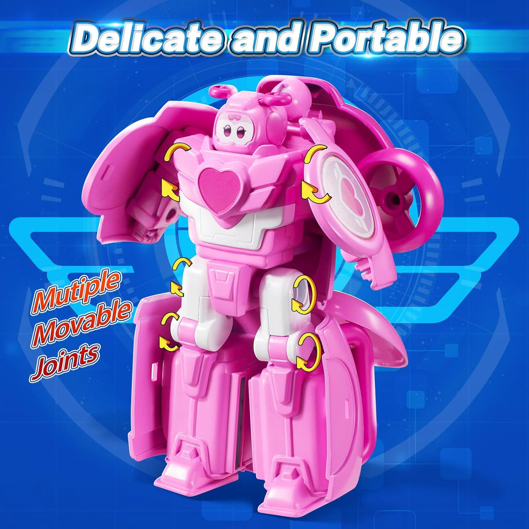 Super Wings Transformations Supercharged Dizzy Pet, ca. 6 cm grosse Spiel-Figur für Kinder, Spielzeu