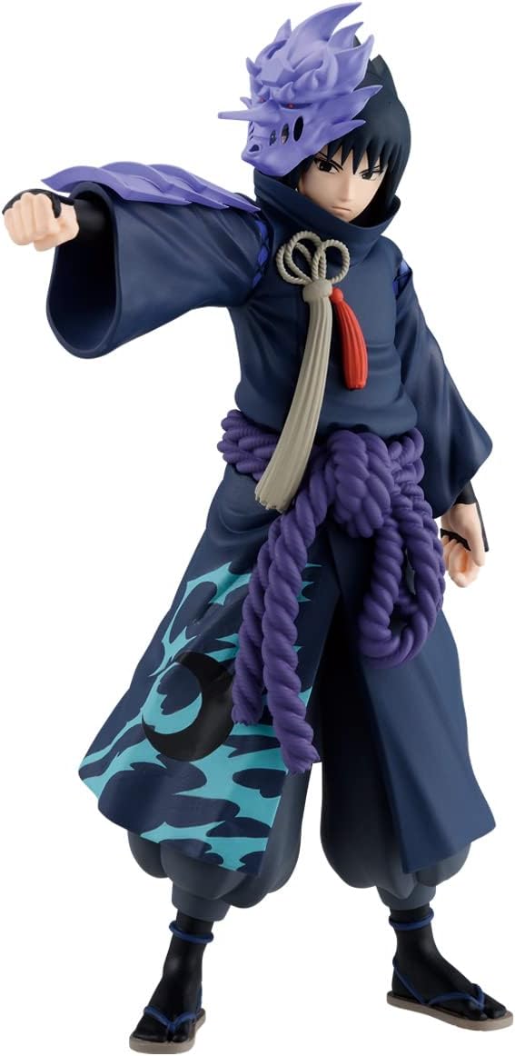 BANPRESTO, Sasuke Uchiha Naruto Shippuden Actionfigur (Animation 20Th Anniversary Costume), 16 cm, M
