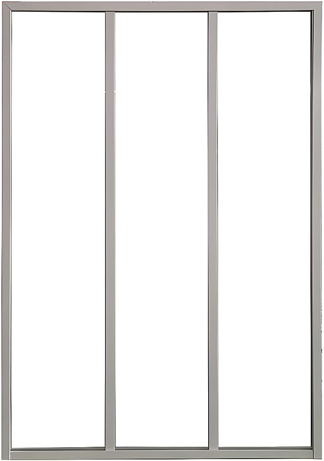 Vente-unique - Atelier-Glaswand - 90 x 130 cm - thermolackiertes Aluminium - Weiss - Bayview