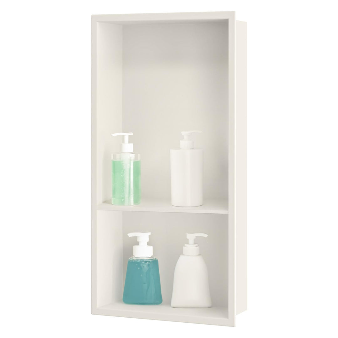 Wandnische Dusche Edelstahl,Wandnische Lagerung mit einem Regal（40/20cm）,Duschnische 30 * 60 * 10CM,