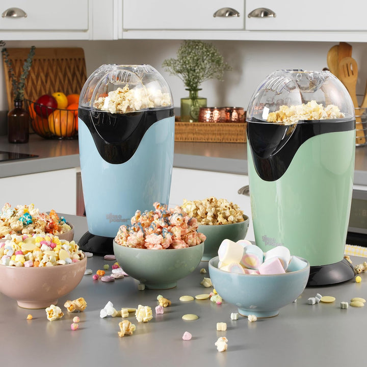 Giles &amp; Posner Elektrische Popcornmaschine - Heissluftzirkulation, 3-Minuten-Schnellpoppung, Gesunde