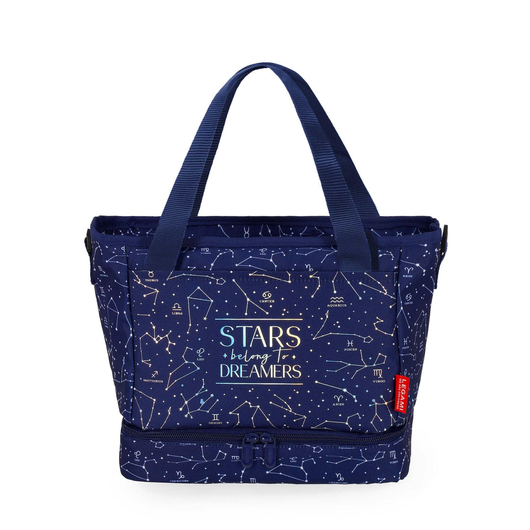 Legami - Lunchbag Stars, Isolierte Tasche für das Mittagessen, Geräumige Lunchbox 10,8 Liter, Verste