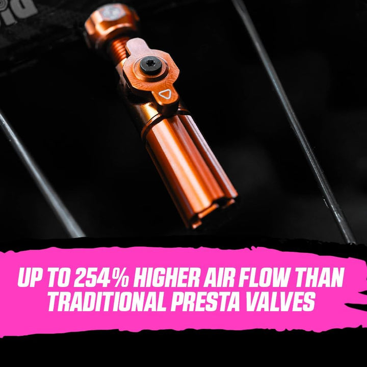 MUC-OFF accessorio valvola tubeless Big bore hybrid Large 1 coppia Nero