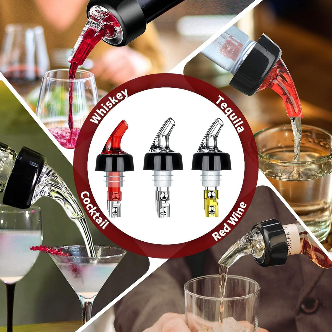 Flaschenausgiesser 12 Stück Dosierer 3cl Auto-Pour Ausgiesser Schnapsspender Flaschendosierer Ausgus