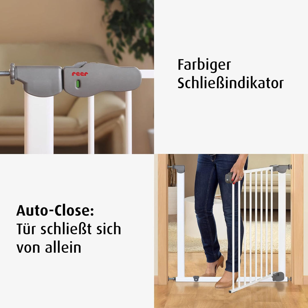 reer Türgitter und Treppengitter Advanced zum Klemmen, kein Bohren, automatisches Schliessen, Durchg