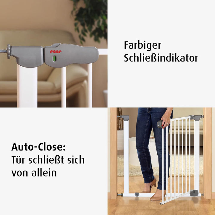 reer Türgitter und Treppengitter Advanced zum Klemmen, kein Bohren, automatisches Schliessen, Durchg