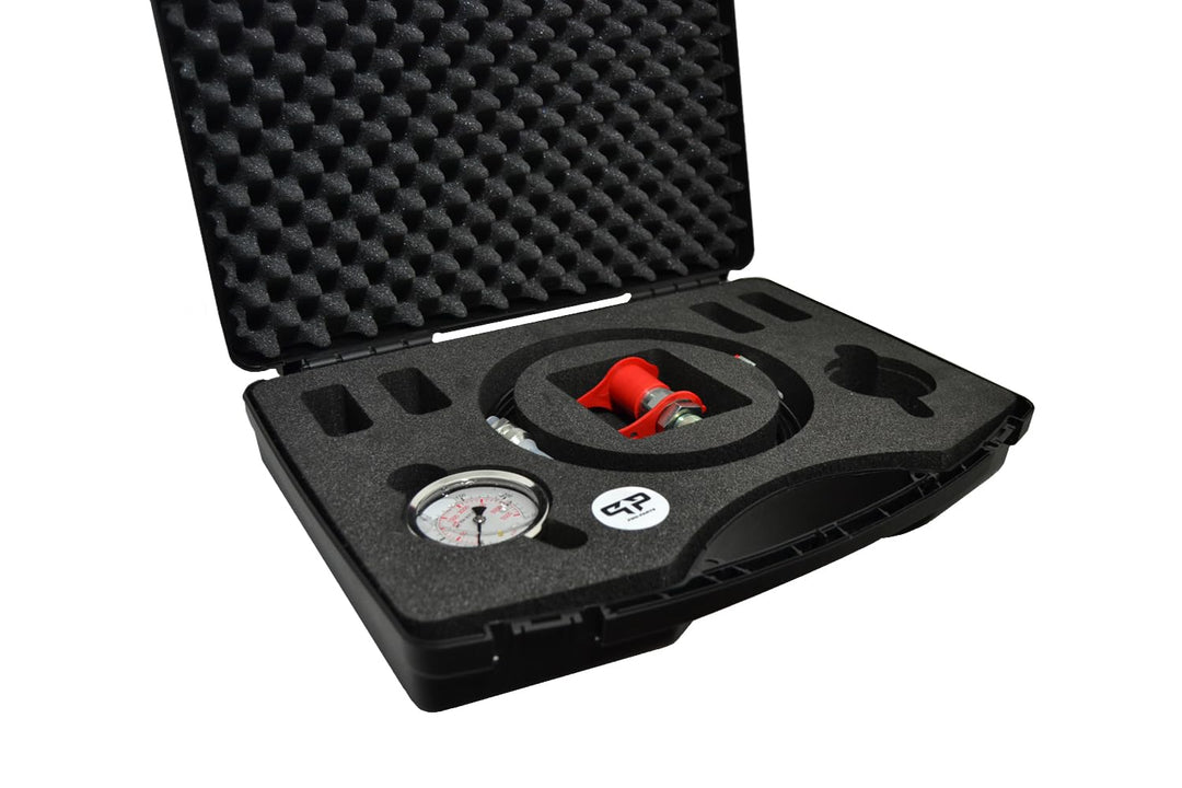 Hydraulik Druckprüfer mit 250 bar Manometer und SVK Steckkupplung im Koffer Hydraulikdrucktester