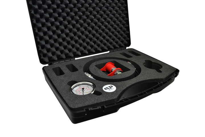 Hydraulik Druckprüfer mit 250 bar Manometer und SVK Steckkupplung im Koffer Hydraulikdrucktester