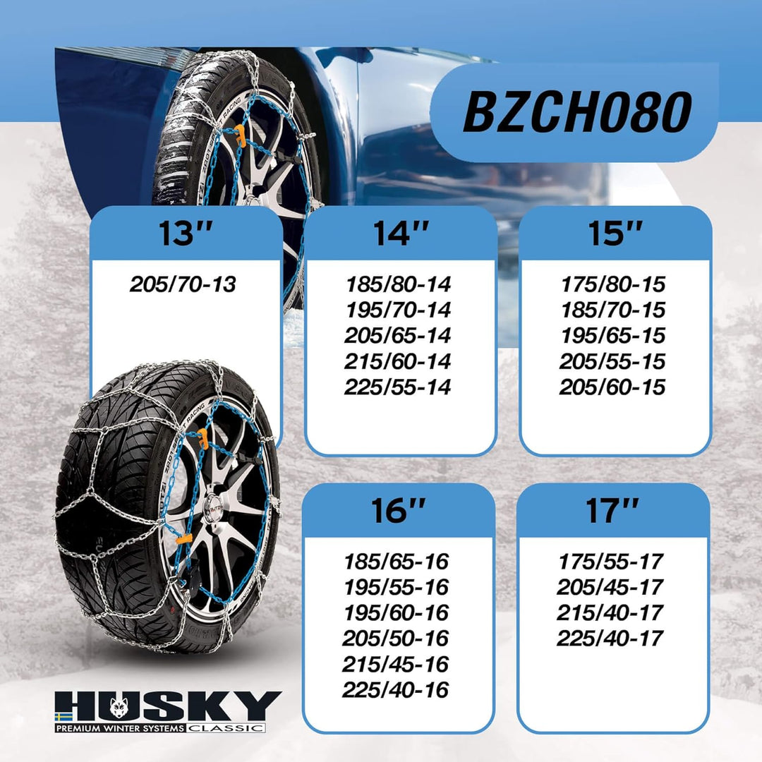 Sumex Schneeketten BUTZI 9mm. O-Norm. KN80, 1 Paar BZCH080, BZCH080