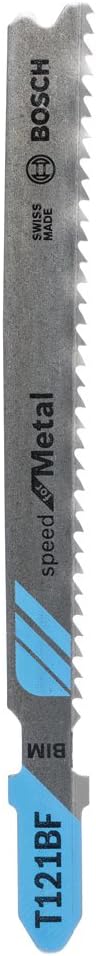 Bosch Professional 25x Stichsägeblatt T 121 BF Speed for Metal (für Stahlbleche, Zubehör Stichsäge)