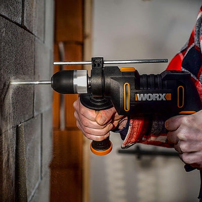 WORX WX317.2 Schlagbohrmaschine – Profi Schlagbohrer mit 600W für Bohrarbeiten in Holz, Beton & Stah