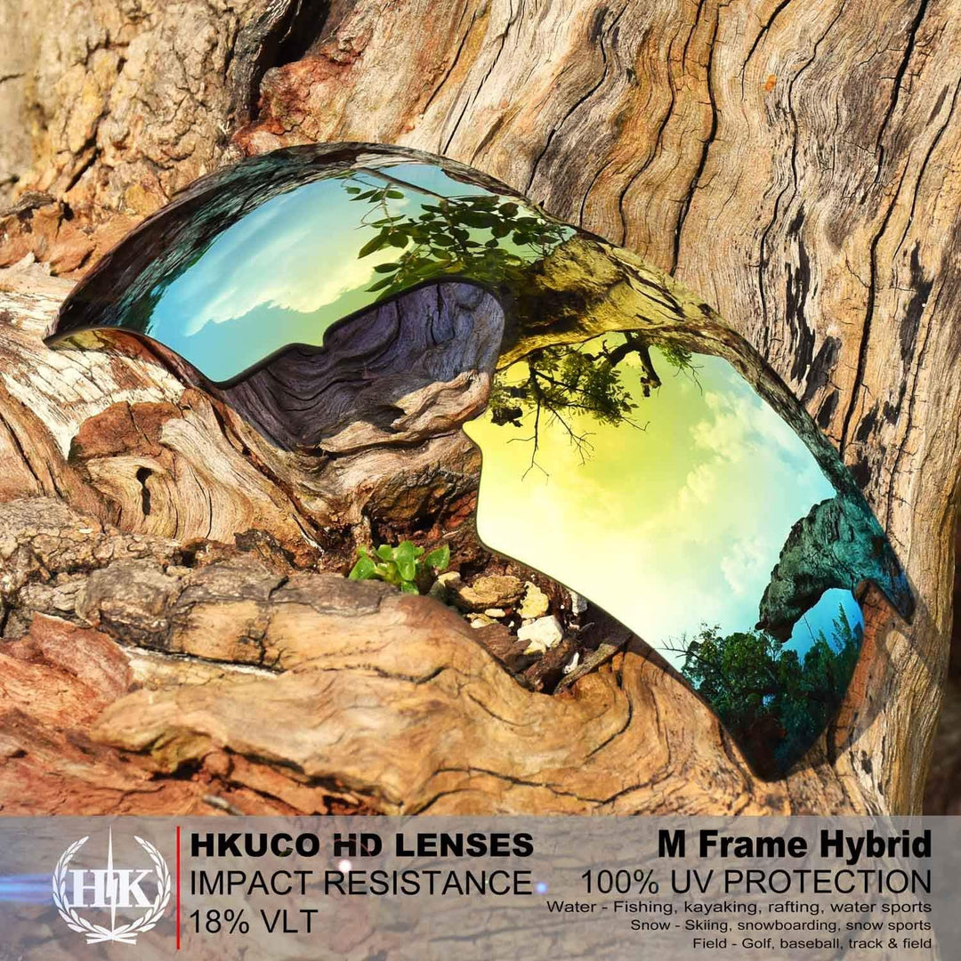 HKUCO Plus Mens Replacement Lenses For Oakley M Frame Hybrid - 4 pair