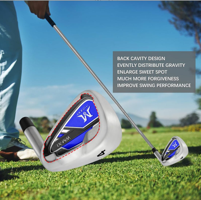 MAZEL Individuelles Golfeisen für Herren | Einzel-Golfschläger-Eisen | Golf-Eisen-Set 1-2-3-4-5-6-7-