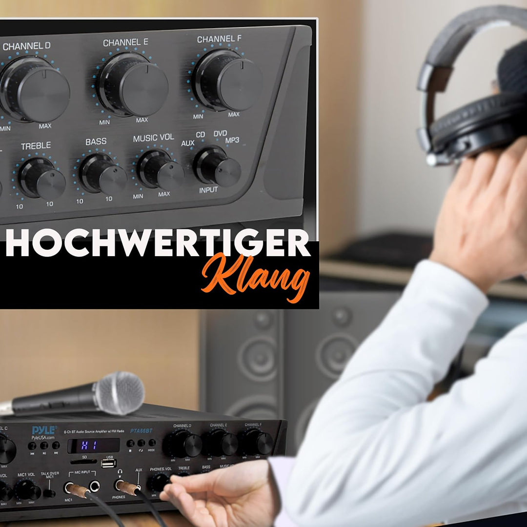 Pyle Verstärker, Mini Verstärker Bluetooth, Stereo Verstärker, Amplifier, Amp, Bluetooth, Stereo Rec