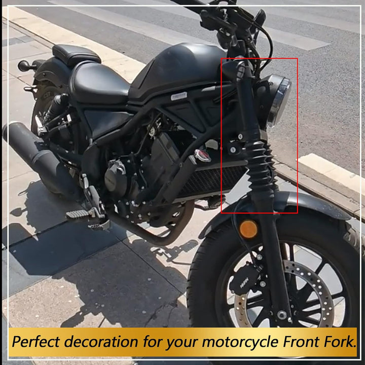 TAZGANTAX Motorrad Gummi Aluminium Vordere Obere Untere Gabel Staubschutz Gamaschen Gators Stiefel S