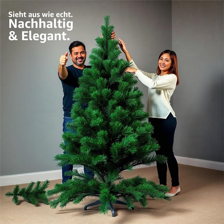 Weihnachtsbaum künstlich grün - Tannenbaum Christbaum 180 cm - täuschend echt Weihnachten (Tannenbau