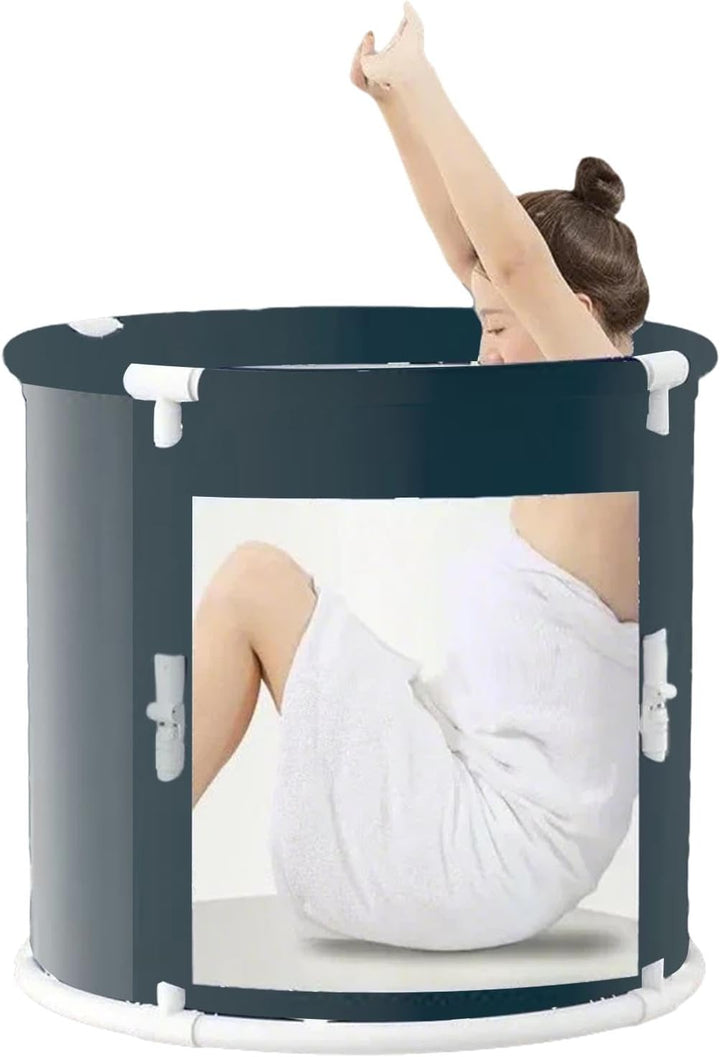 Tragbare Badewanne, faltbarer Erwachsenen-Badeeimer, 70 cm, praktische, stabile grosse Einweichwanne