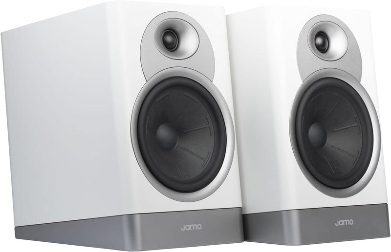 Jamo S7-17B Pair of Bookshelf Speakers Grey Cloud Paar Regallautsprecher mit 17 cm Tieftöner Grau