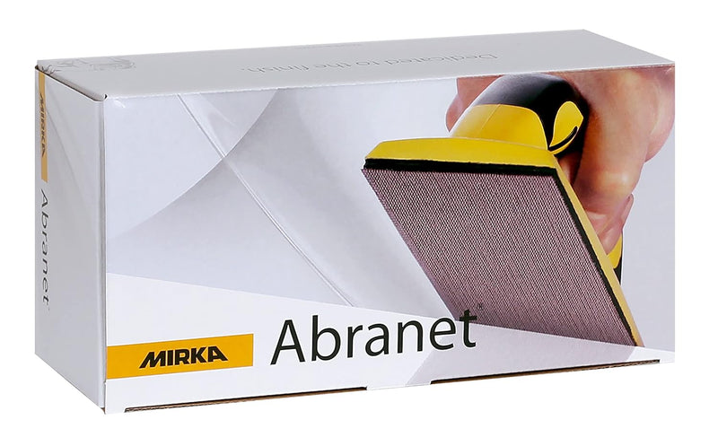 Mirka Handy Handschleifer Starter-Kit, mit Bügelgriff und Klett, 5xMirka Abranet® Netz-Schleifstreif