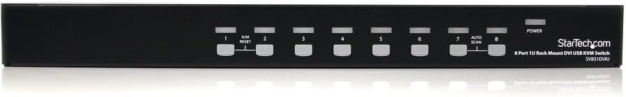 StarTech.com 8-Port DVI USB KVM Switch -DVI USB KVM Switch - 8-Port KVM-Switch -DVI KVM-Switch - KVM
