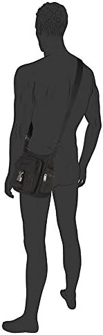 camel active bags Journey Herren Umhängetasche Crossbody Bag Klein 20 x 8,5 x 23 Schwarz, 20 x 8,5 x