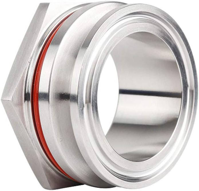 FURVOCHY 2" TC Bulkhead Compression Fitting Homebrew Weldless Bulkehad 304 Stainless Steel Homebrew