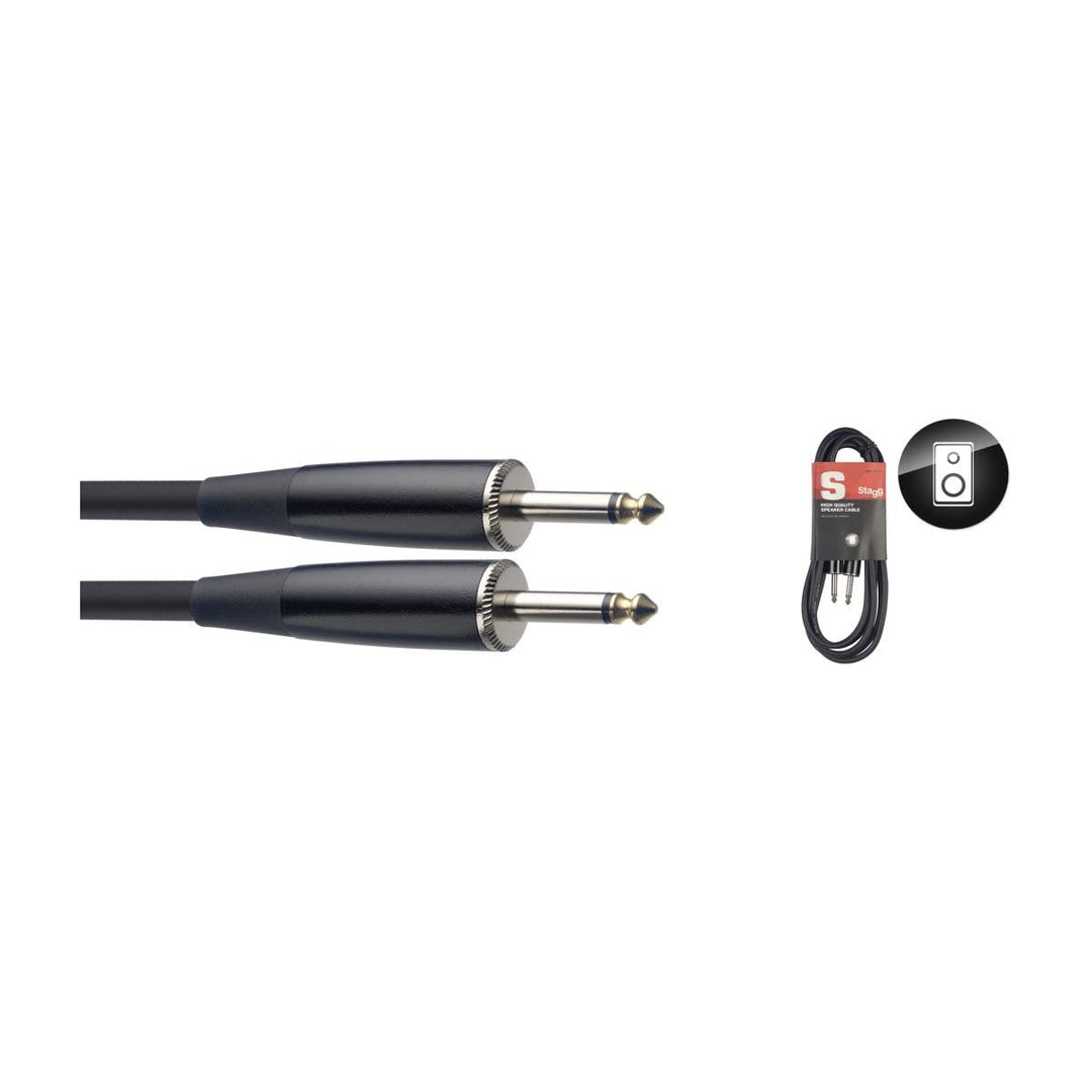 Stagg SSP10PP15 S Serie Klinke/Klinke Lautsprecherkabel (6,3 mm) 10 m 10m Jack to Jack Single, 10m J