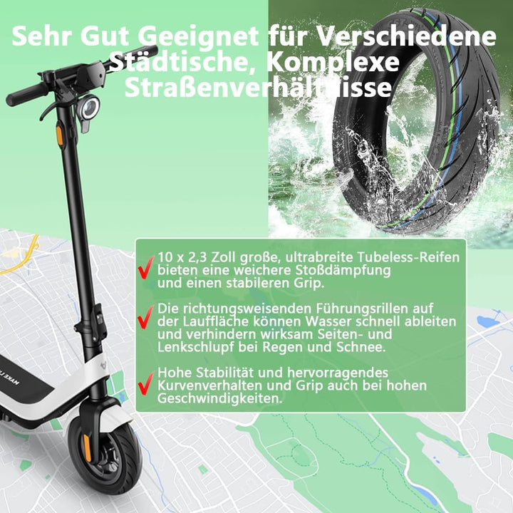VOLOHAS 10-Zoll-Vakuumreifen für NIU KQi2/KQi2 Pro Elektroroller 10 * 2,3-6,5 Spezielle explosionsge