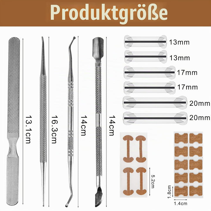Joycabin Eingewachsene Zehennägel Set, Zehennagel-Heber, Zehennagelheber Werkzeugset, Nagelspangen Z