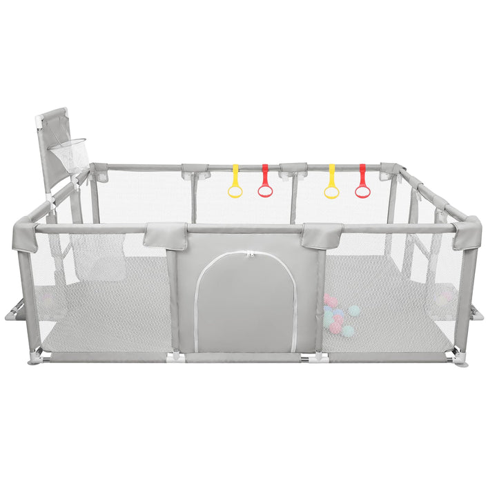 Laufgitter für Babys, grosser Laufstall für Kleinkinder, Aktivität für Kinder mit Ball, modular, fal