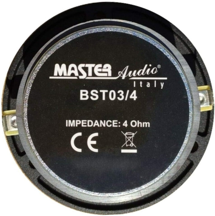 2 SUPER Tweeter MASTER AUDIO BST03/4 mit 120 watt rms und 240 watt max bei 9,60 cm Durchmesser und 9