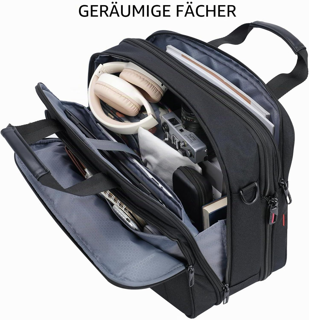 VANKEAN Laptoptasche Damen Herren Business Aktentasche 17.3 Zoll, Passend für bis zu Laptops, Wasser