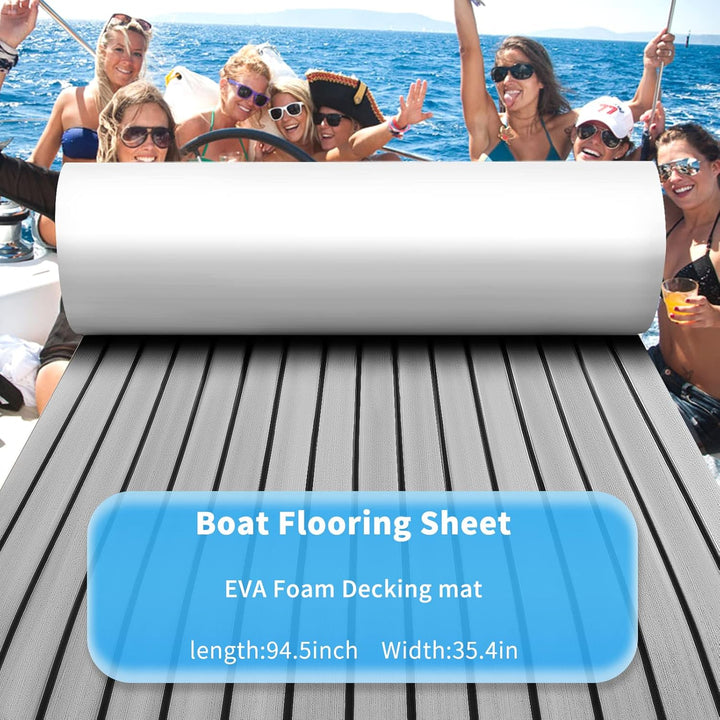 Toogou Neue Generation Eva-Schaum rutschfeste Marine Matte Rückseite mit 3 M Klebstoff, Synthetische